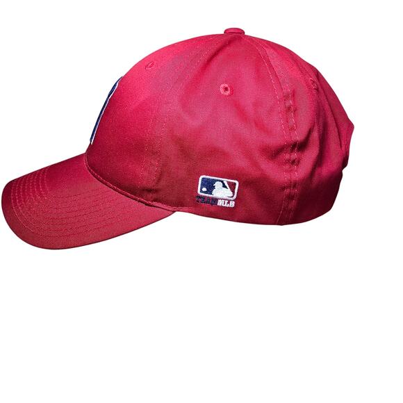 Angels Cap One Size Fits All Hook and Loop Closure Red Blue - Picture 3 of 11